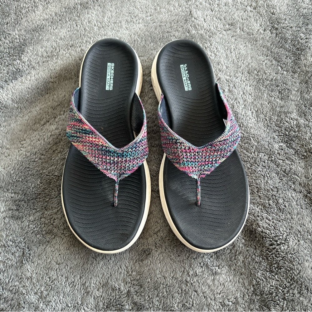 Skechers Black Sandals Sporty Everyday Comfort